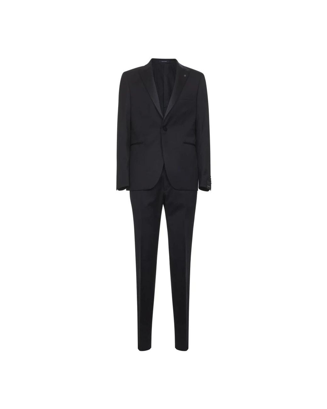 Tagliatore Black Single Breasted Suits for men