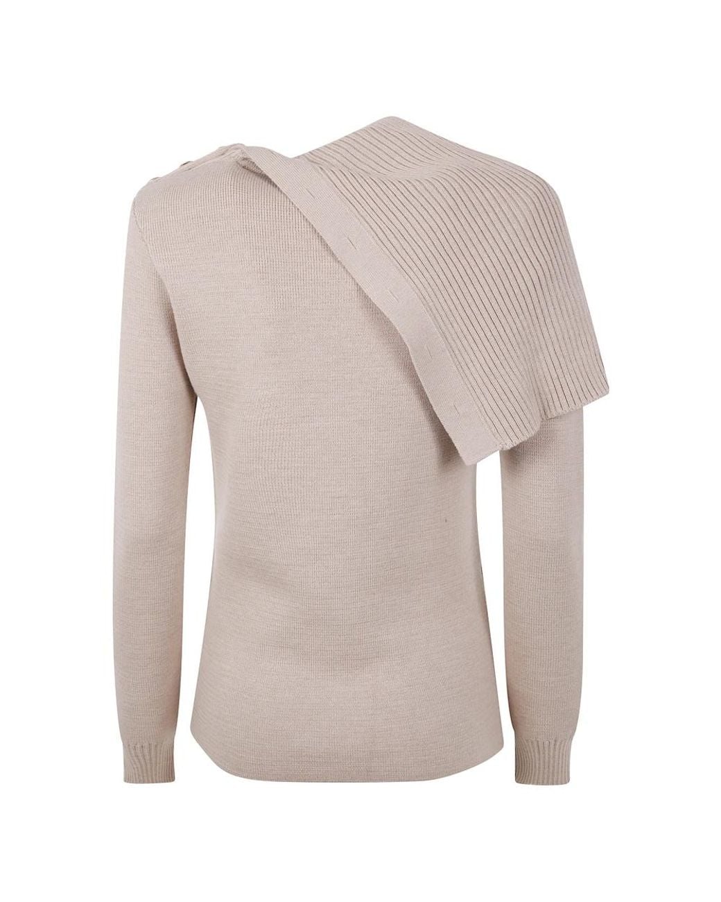 Rabanne Natural Round-Neck Knitwear