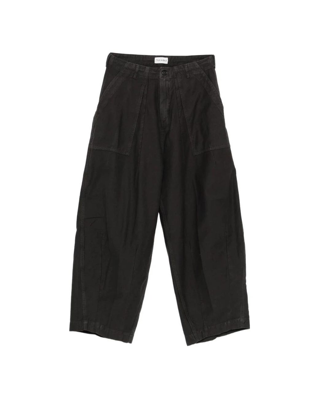 TRUE AVENUE Black Wide Trousers