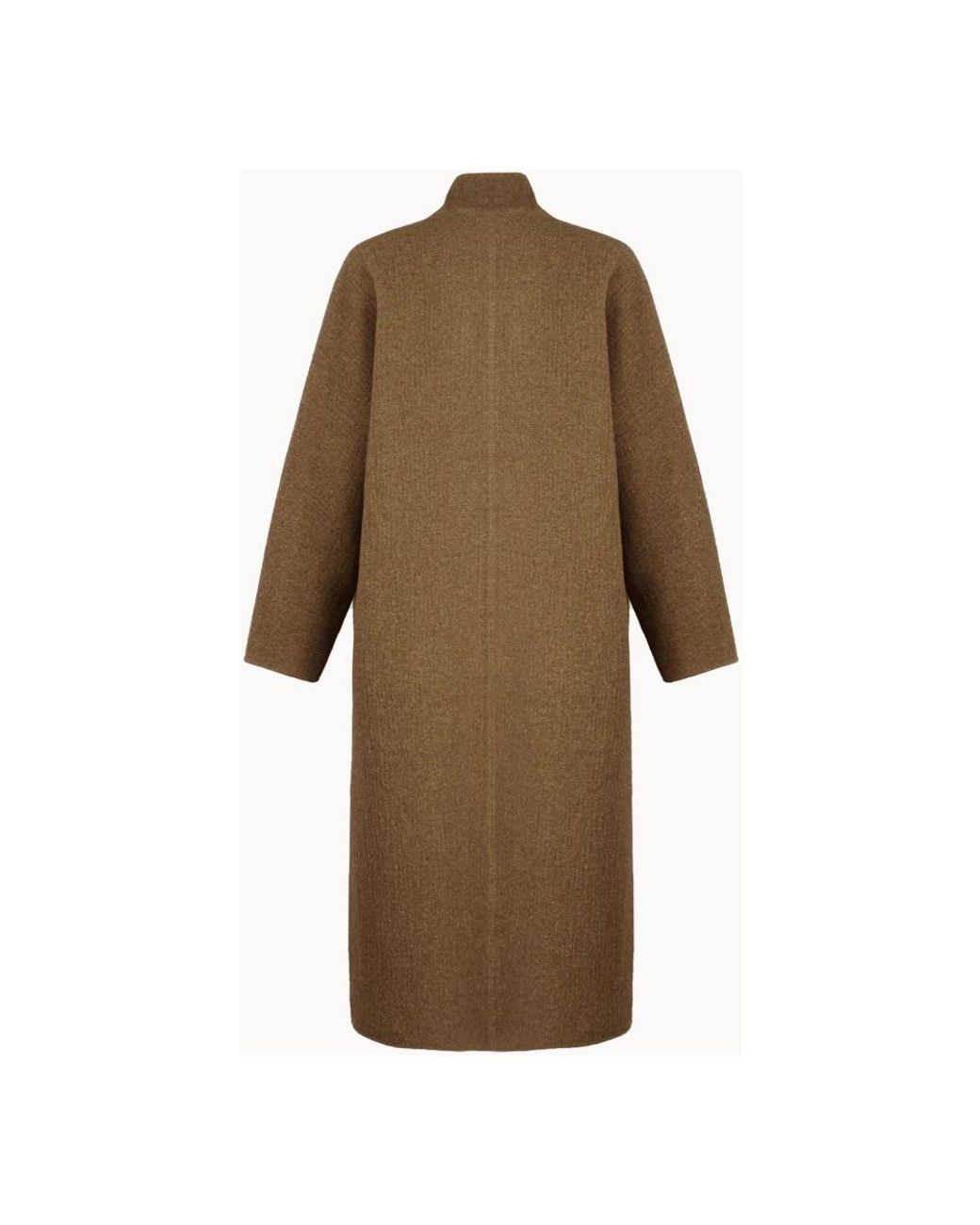 Cortana Brown Single-Breasted Coats