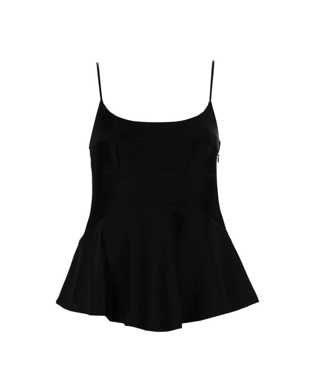 Theory Black Sleeveless Tops