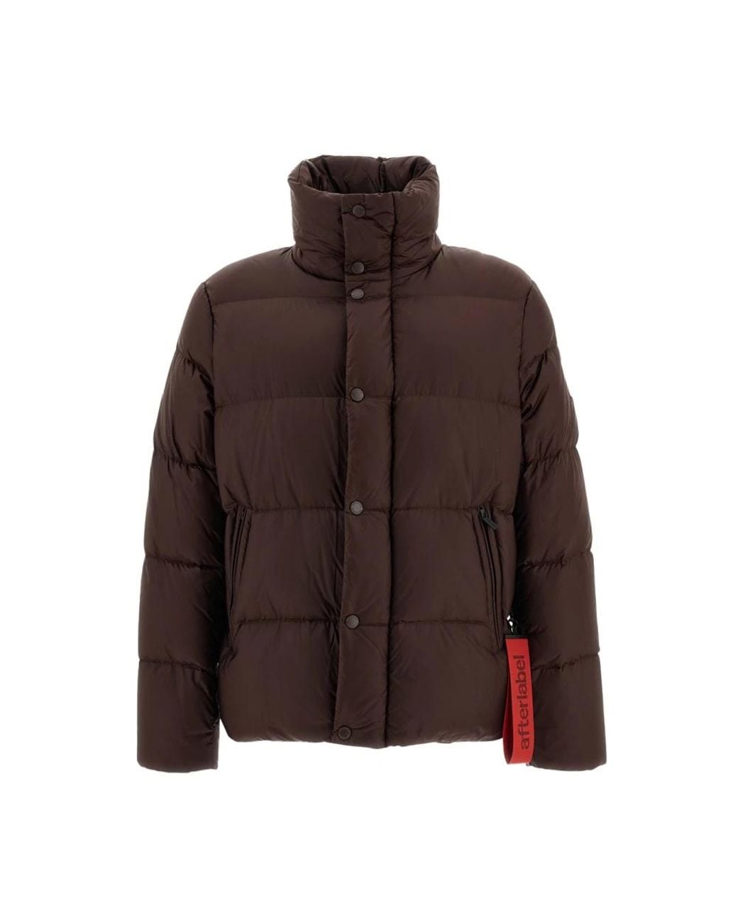 Down Jackets AFTER LABEL de hombre de color Brown