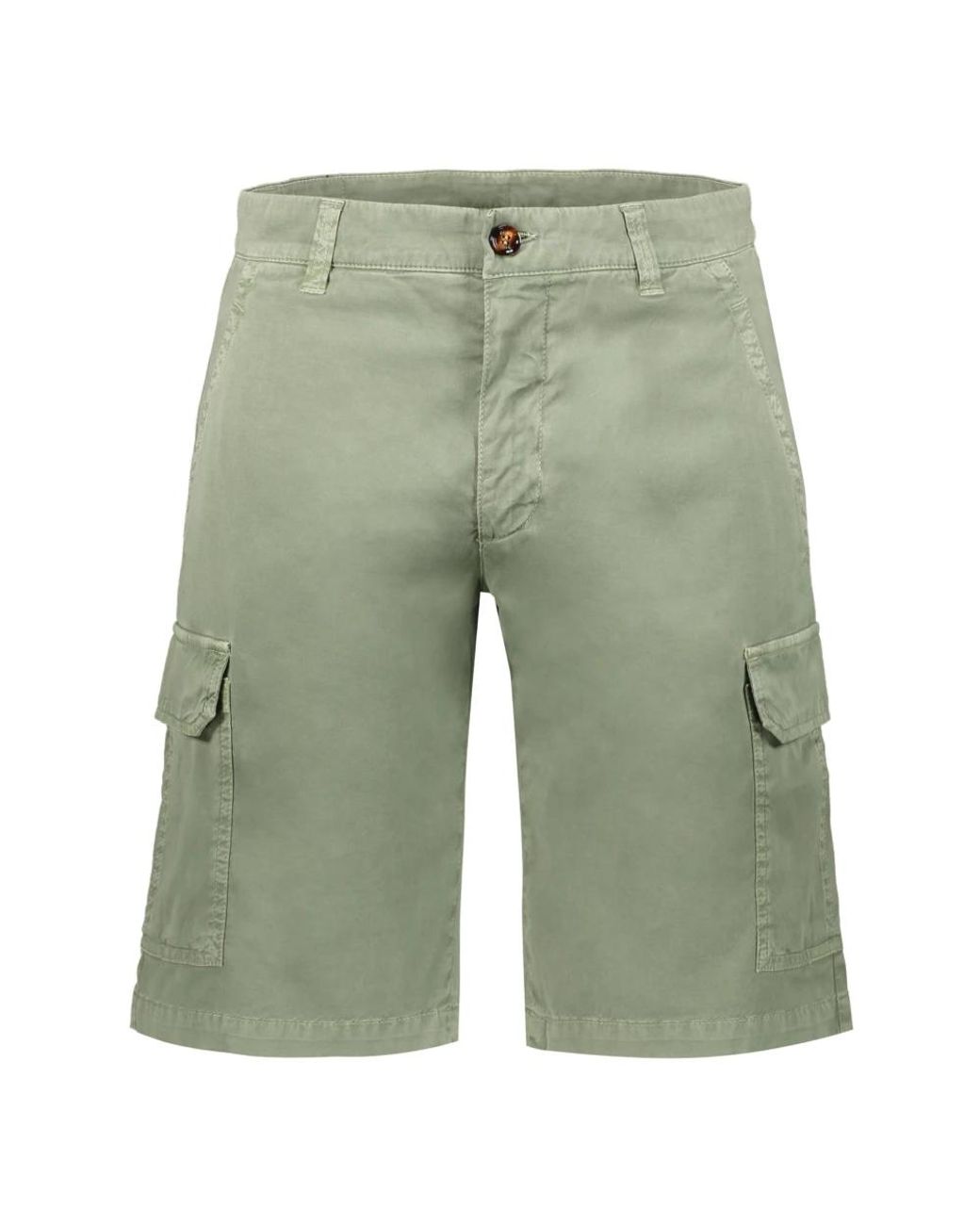 Moorer Green Casual Shorts for men