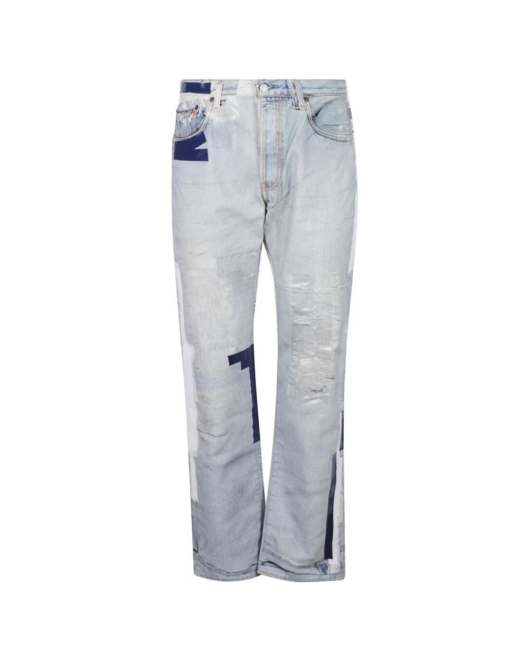 Acne Jeans ,Blauw ,Straight Jeans in het Blue voor heren