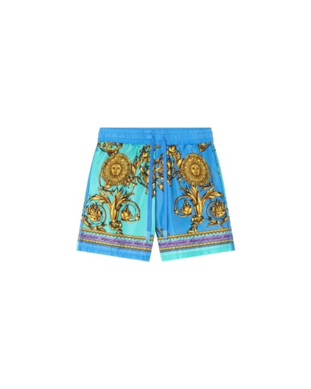 Versace Badmode ,Veelkleurig ,Polyester Garland Sun Broek in het Blue voor heren