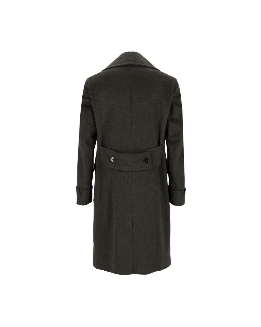 Gabriele Pasini Black Double-Breasted Coats for men