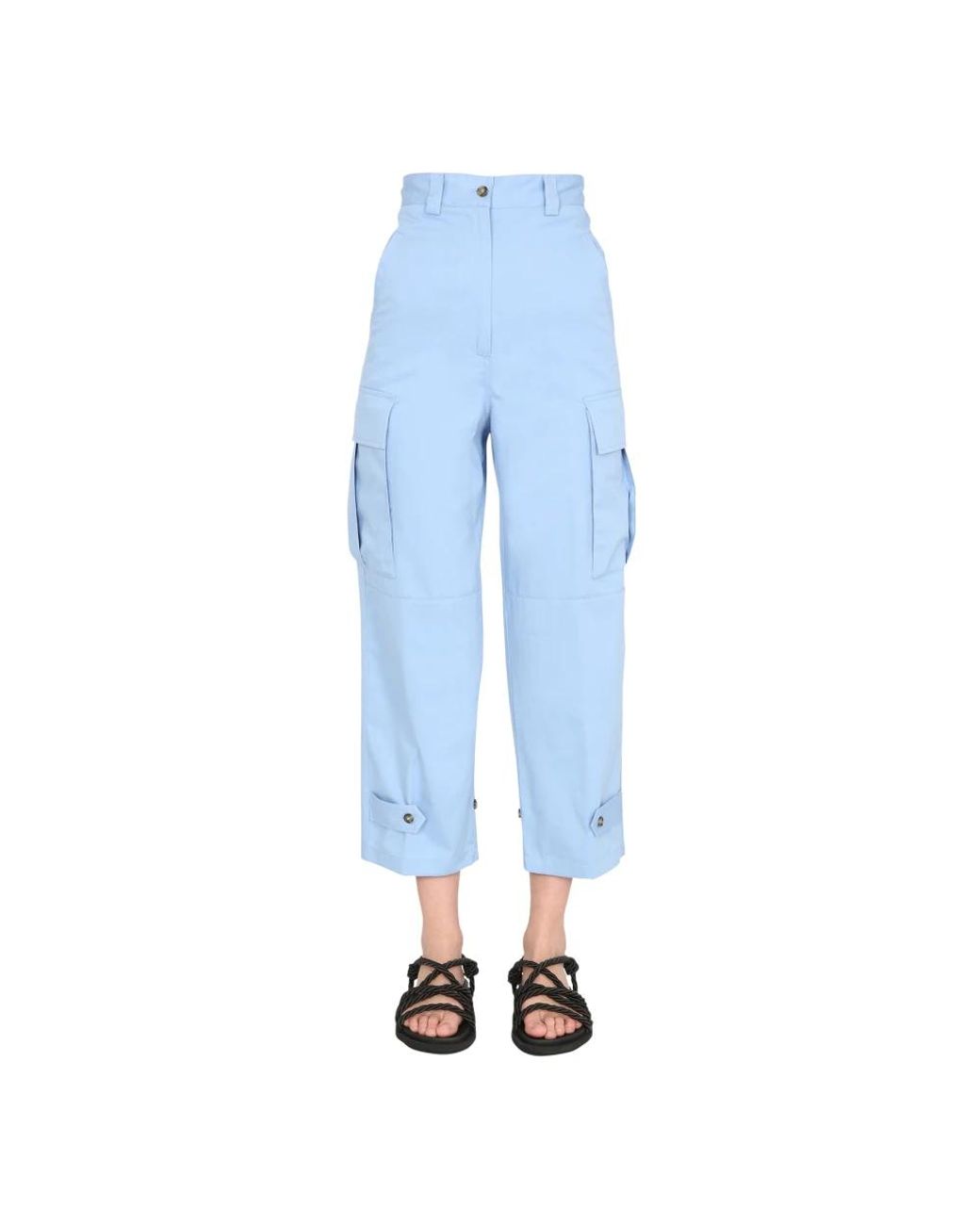MSGM Blue Pantalone Pants