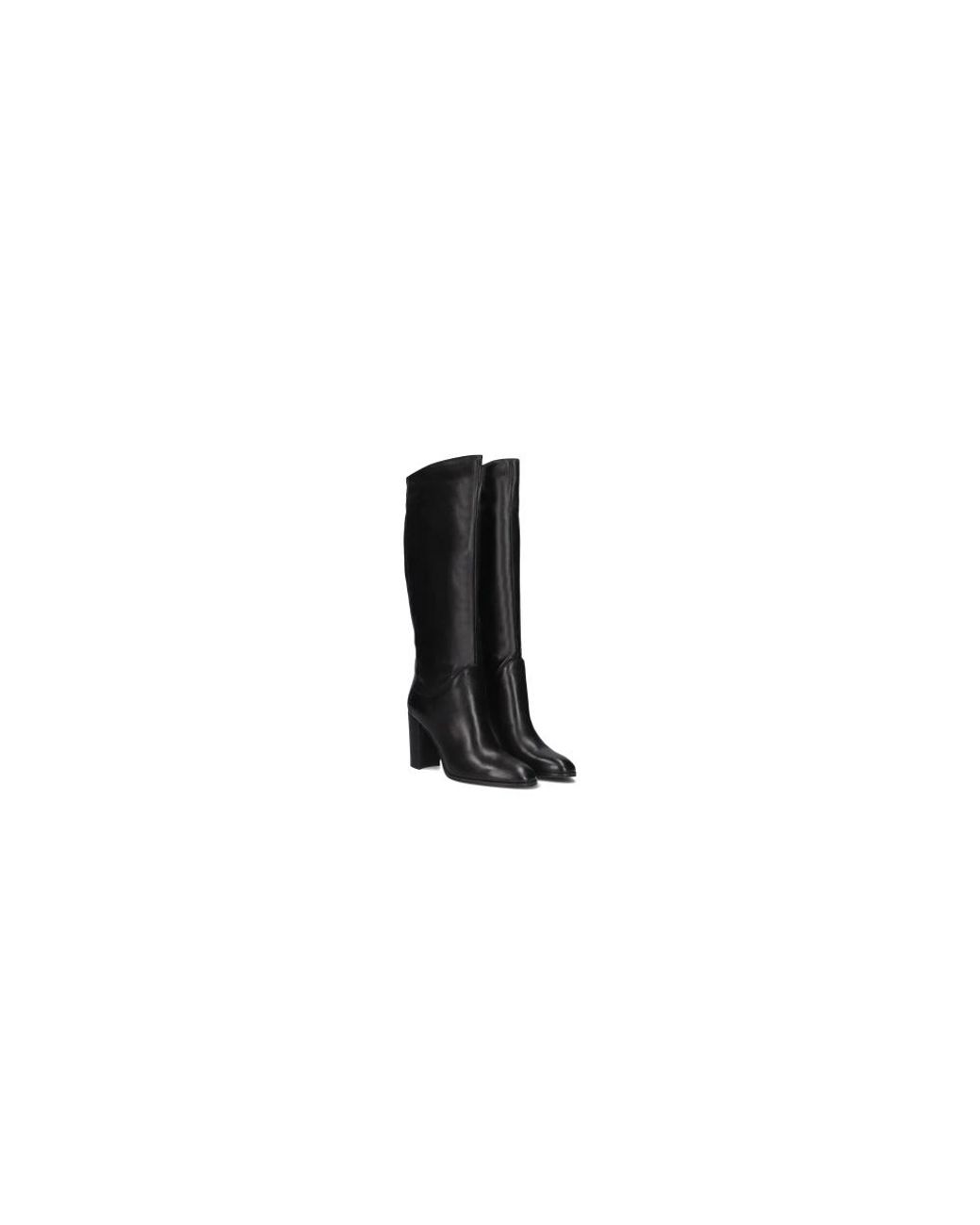 Notre-v Black Stiefel Mit Absatz