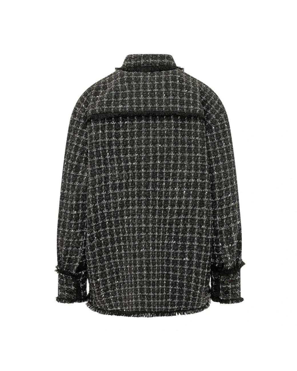 MSGM Black Tweed Jackets