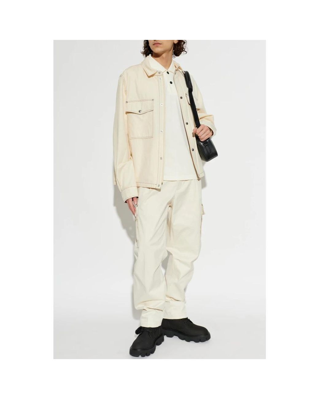 Moncler White Polo Shirts for men