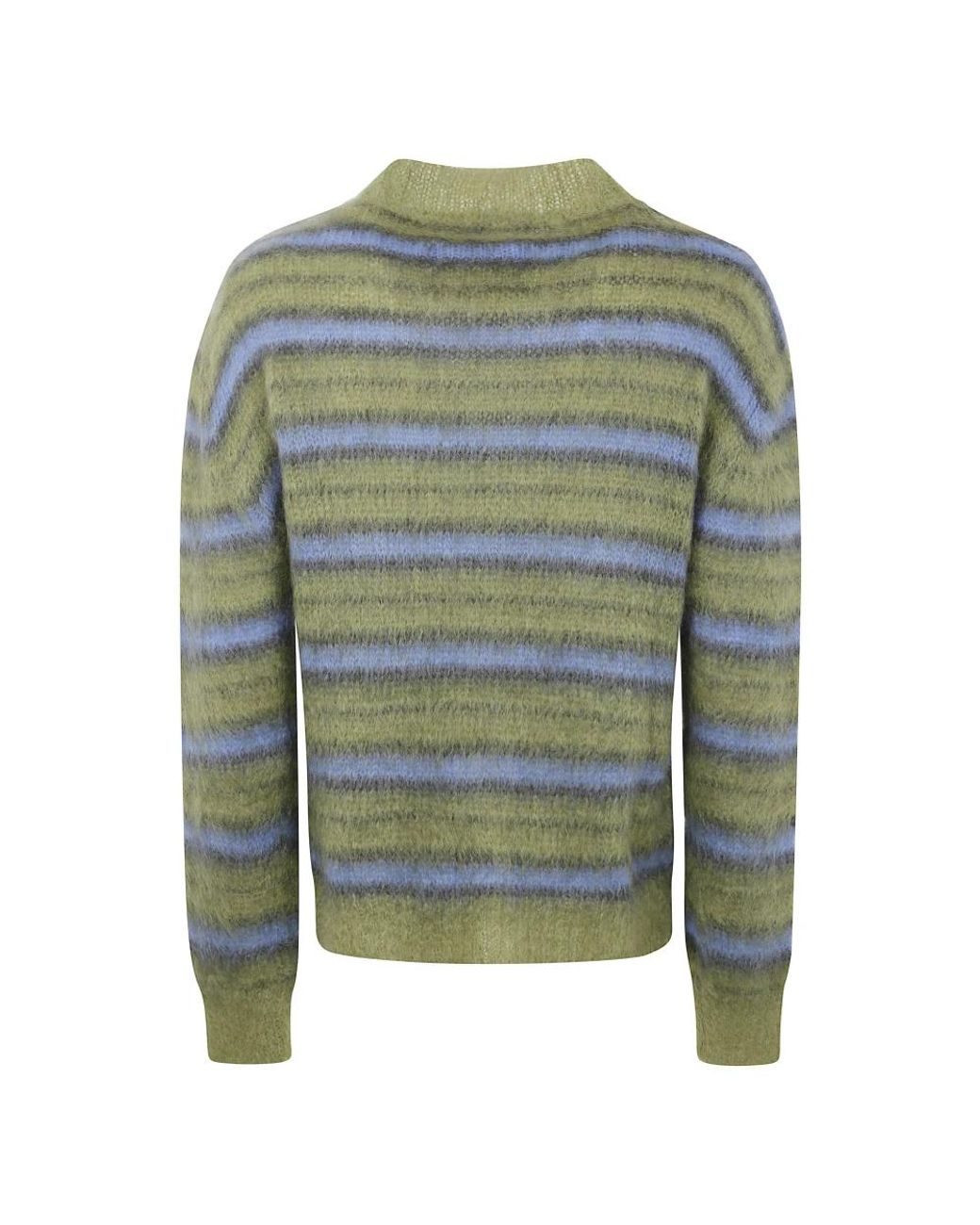 Marni Green Round-Neck Knitwear for men