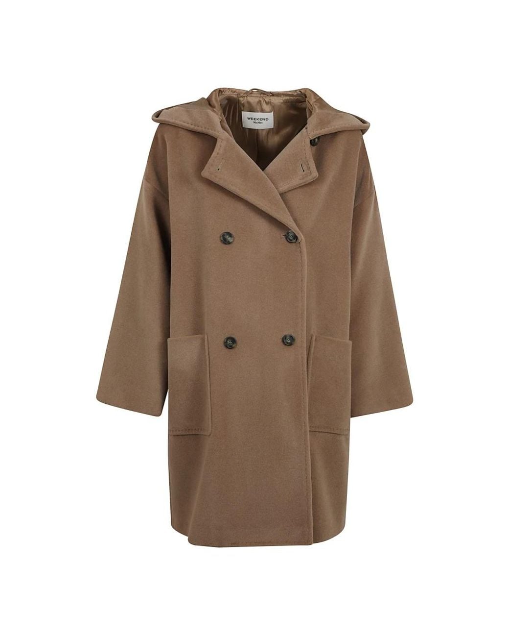 Weekend by Maxmara Brown Double-Breasted Coats
