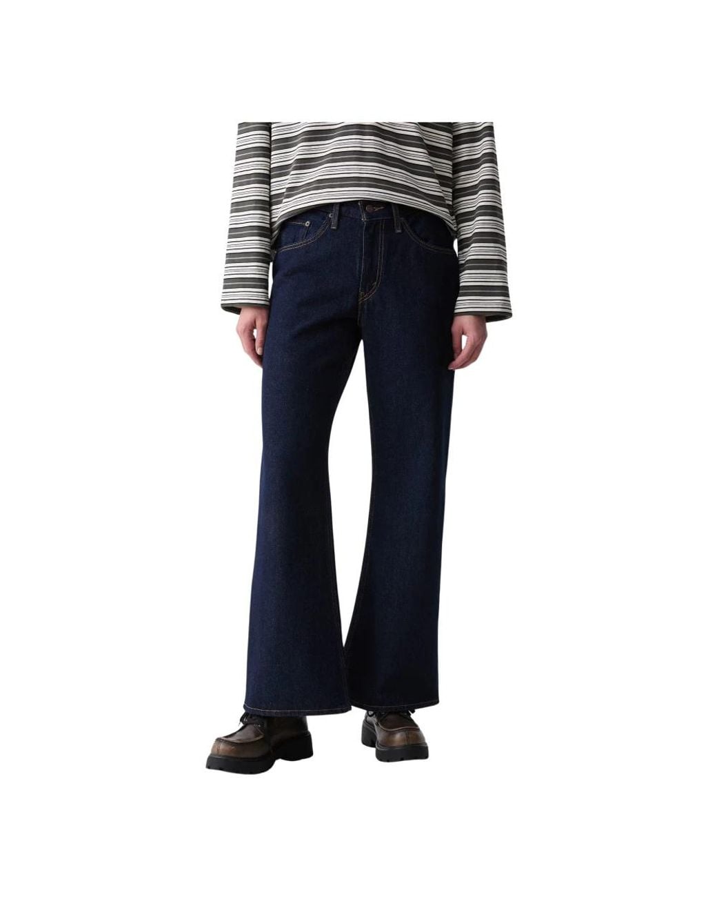 Levi's Baggy Dad Lasso in het Blue