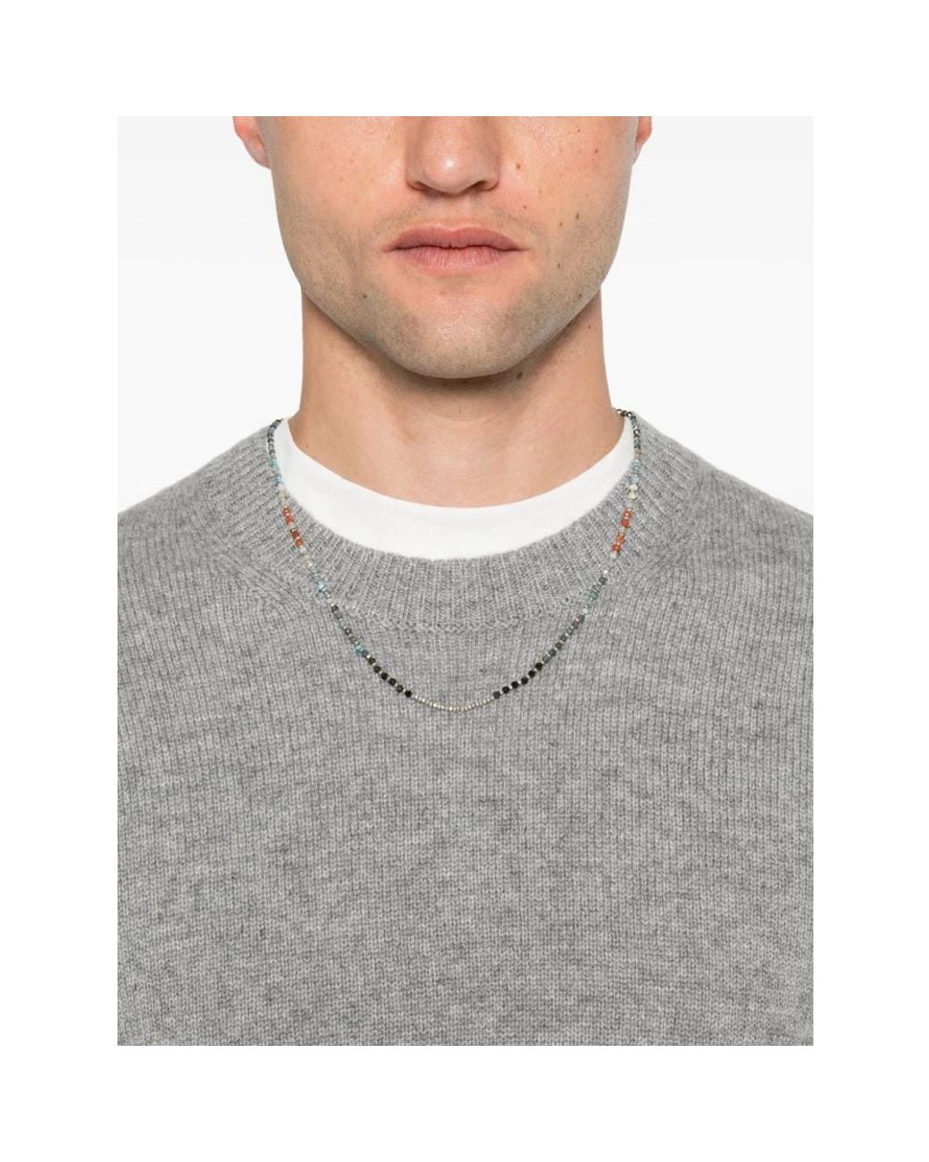 Guest In Residence Gray Round-Neck Knitwear