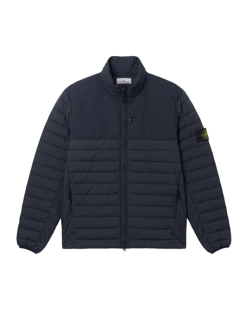 Stone Island Blue Down Jackets for men