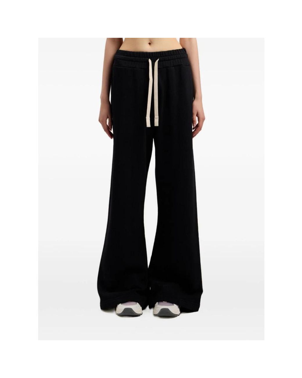 Palm Angels Black Wide Trousers