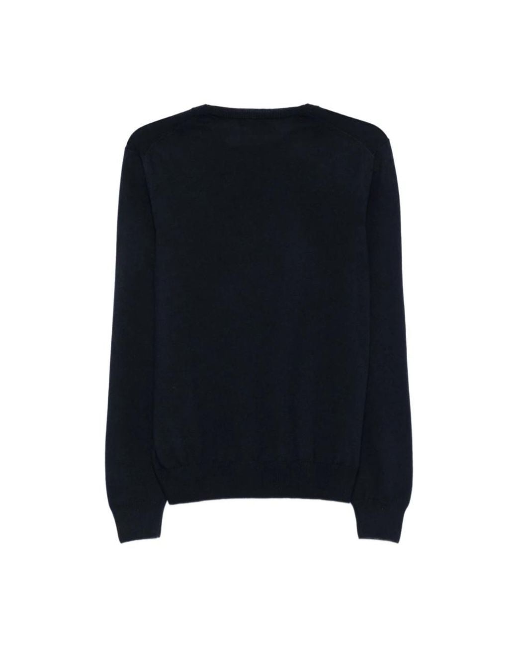 Fay Black Round-Neck Knitwear for men