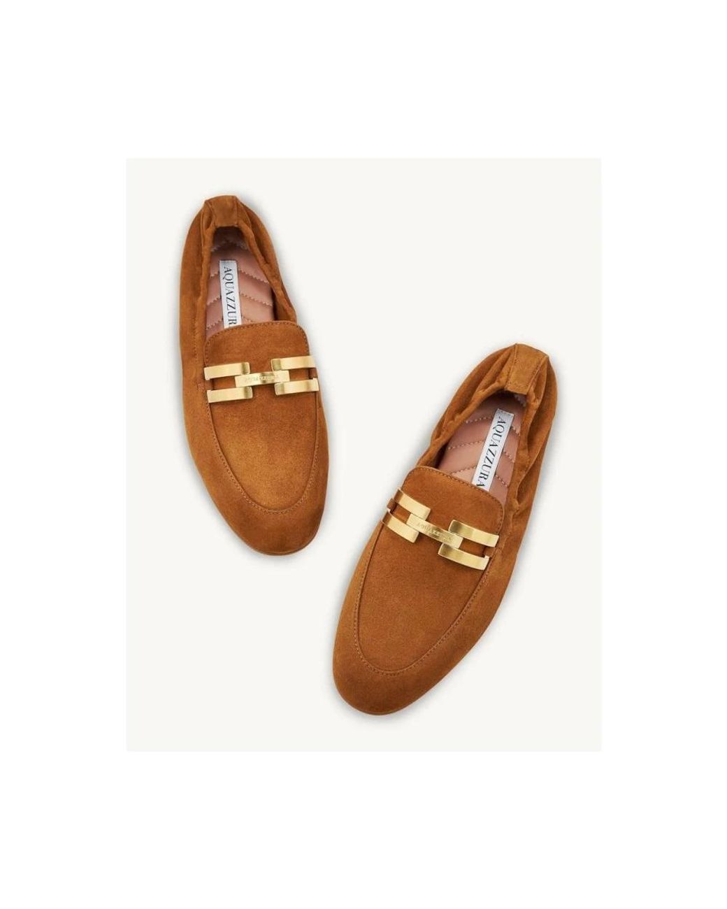 Aquazzura Brown Loafers