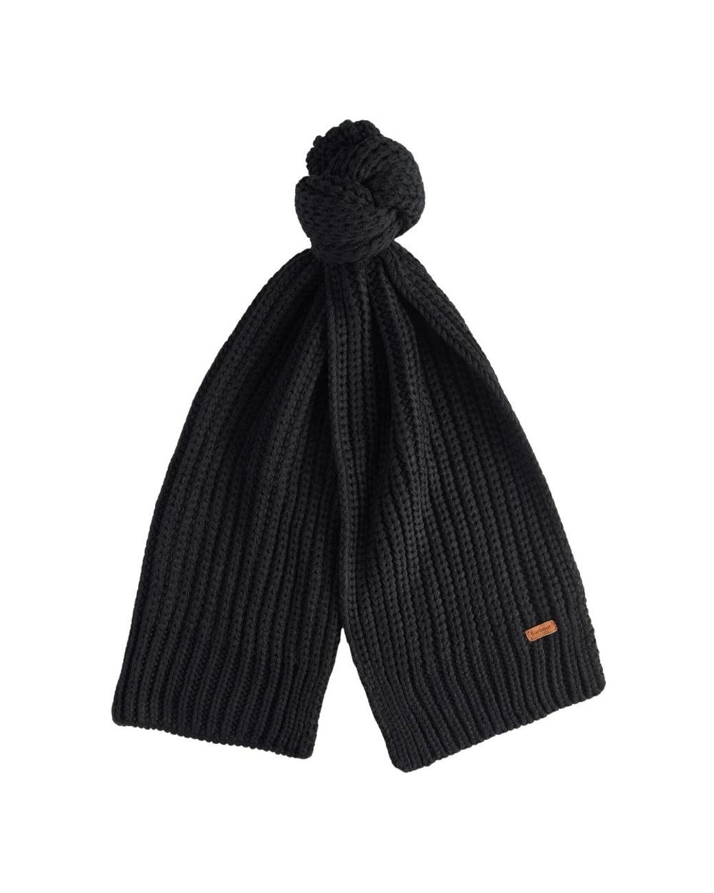 Barbour Black Winter Scarves