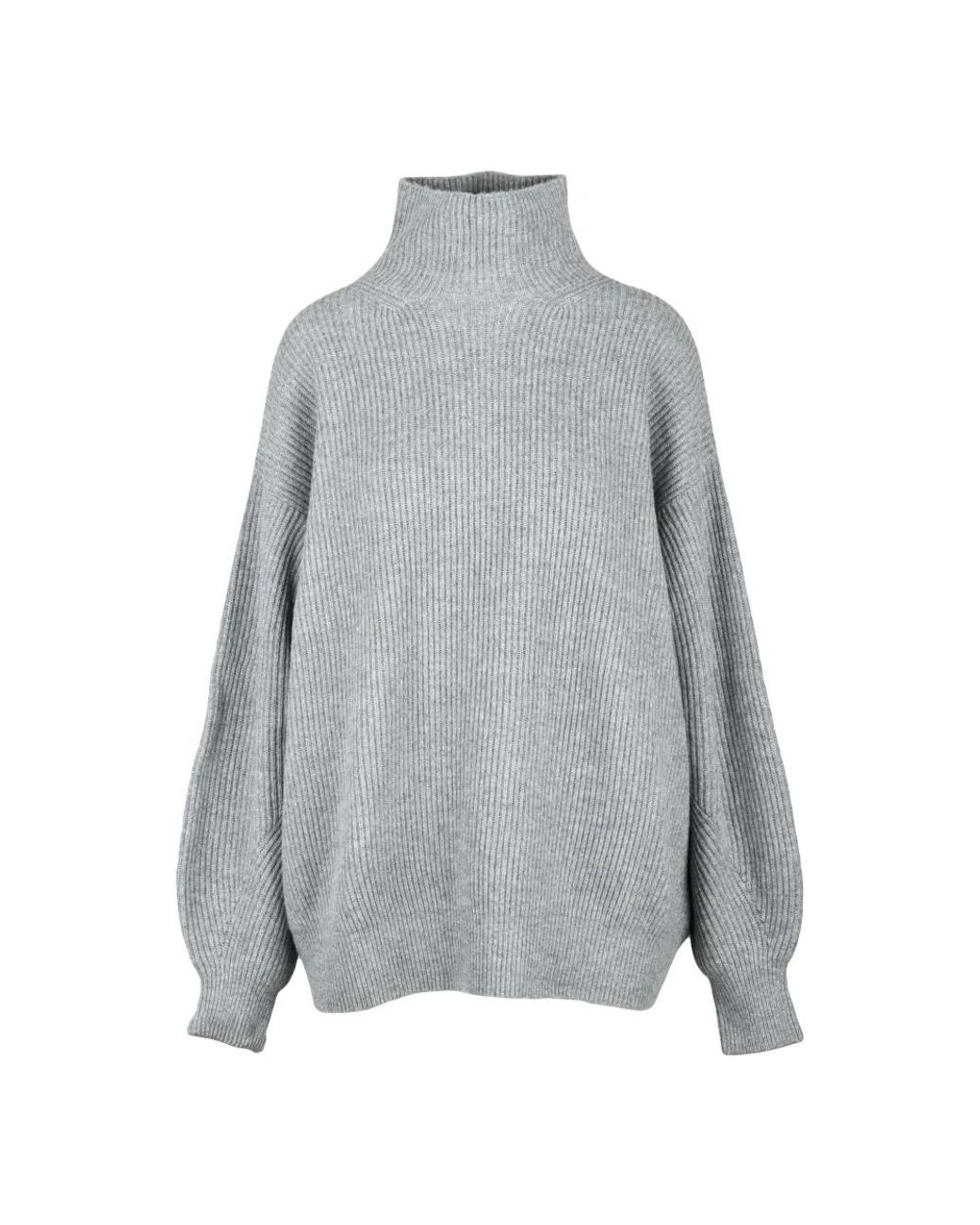 Sportmax Truien & Vesten ,Grijs ,Wol Veliero Dolcevita Trui in het Gray