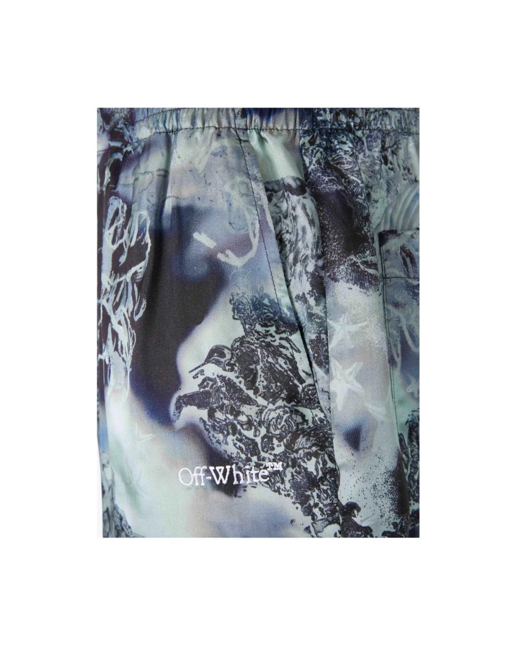 Off-White c/o Virgil Abloh Blue Casual Shorts for men