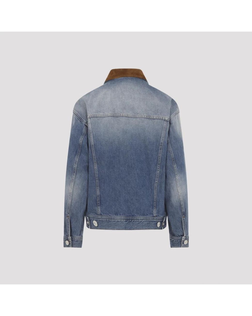 Denim Jackets Versace de color Blue