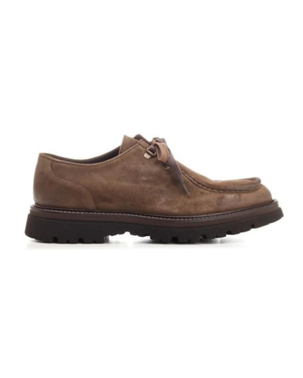 Corvari Brown Laced Shoes for men