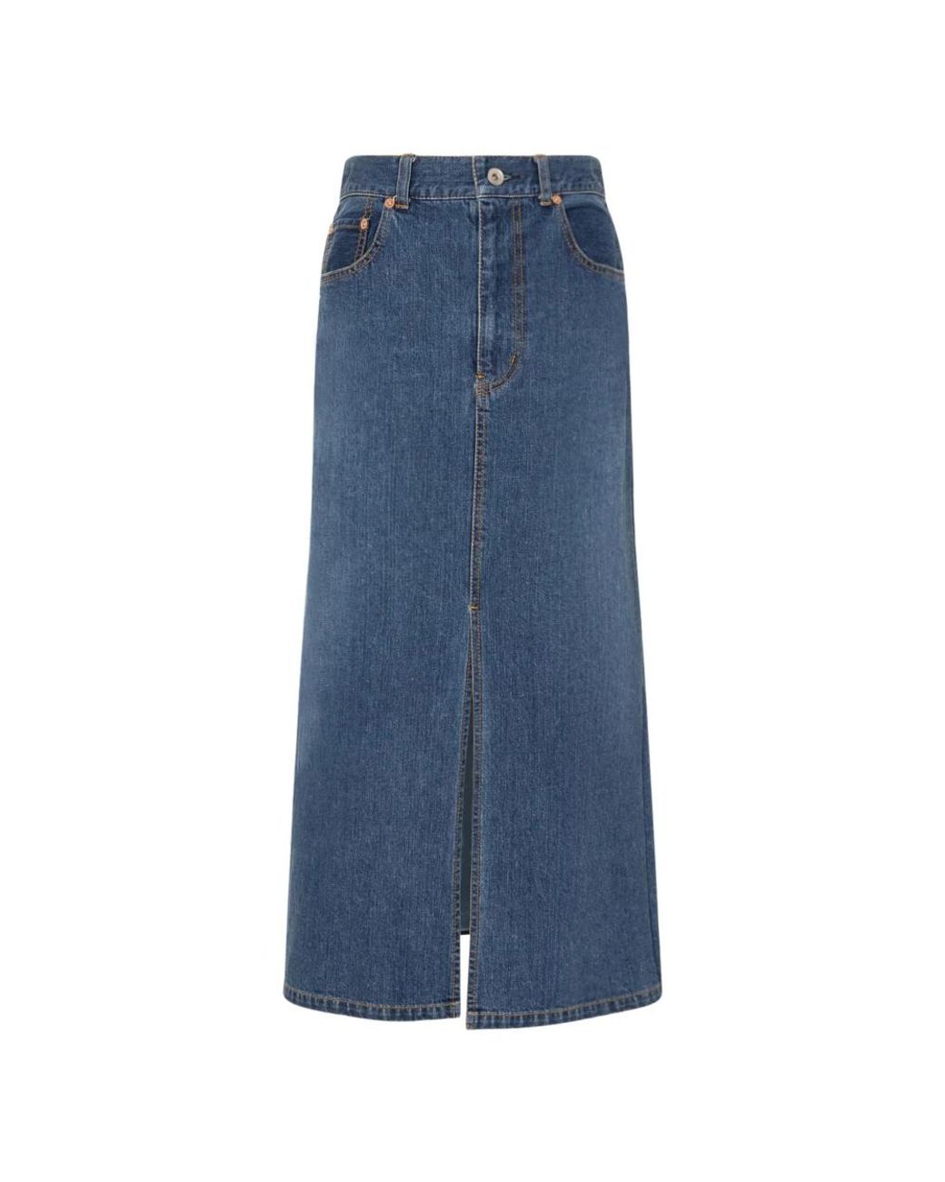 Sacai Blue Denim Skirts