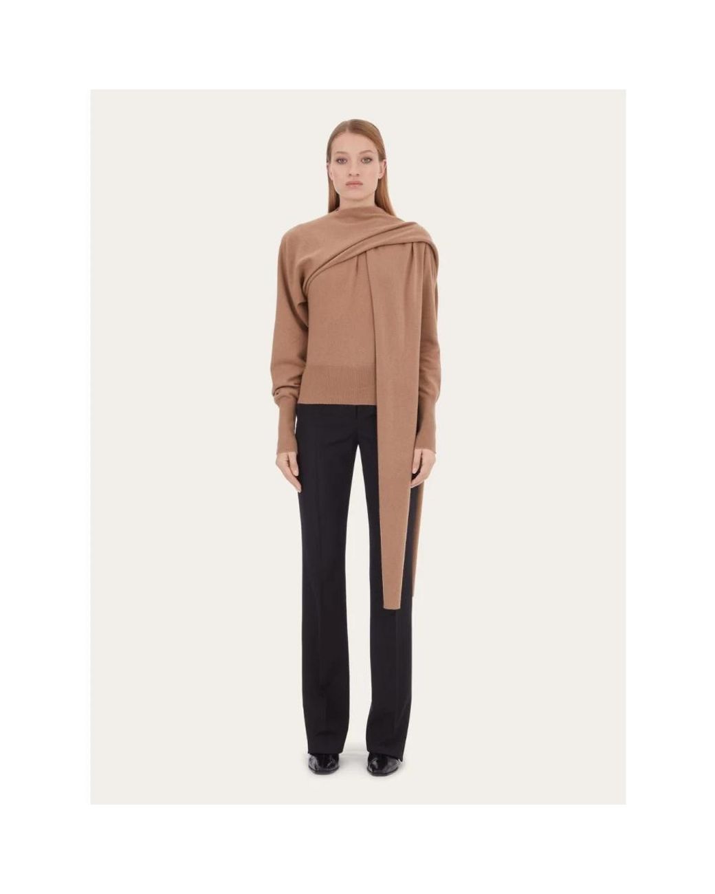 Ferragamo Natural Cashmere Knitwear