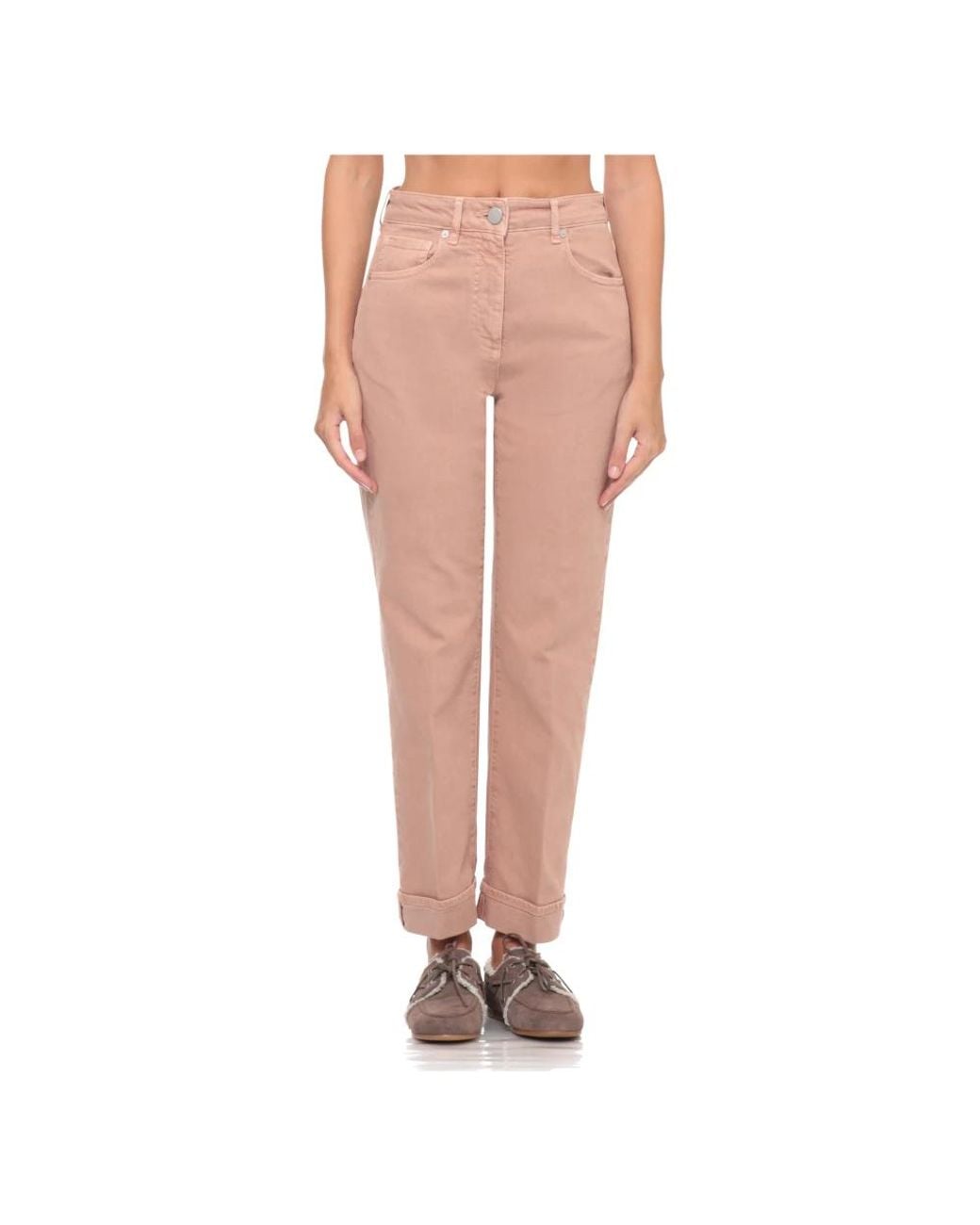 Peserico Pink Straight Fit Jeans