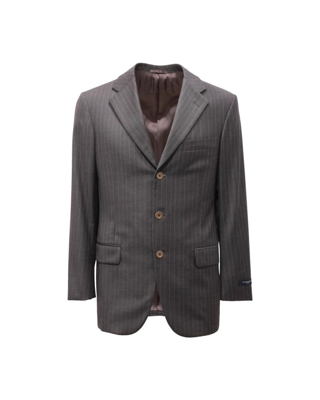 Burberry Jassen ,Grijs ,Wol 1500/008 A5330 Pinstripes Wool Suit in het Gray voor heren