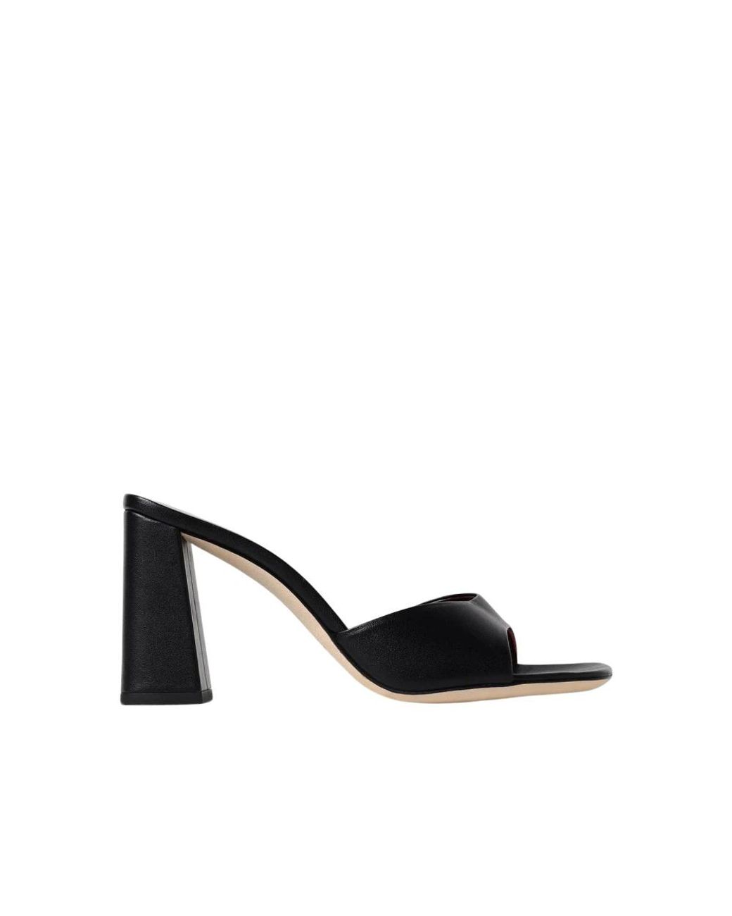 Staud Black Heeled Mules