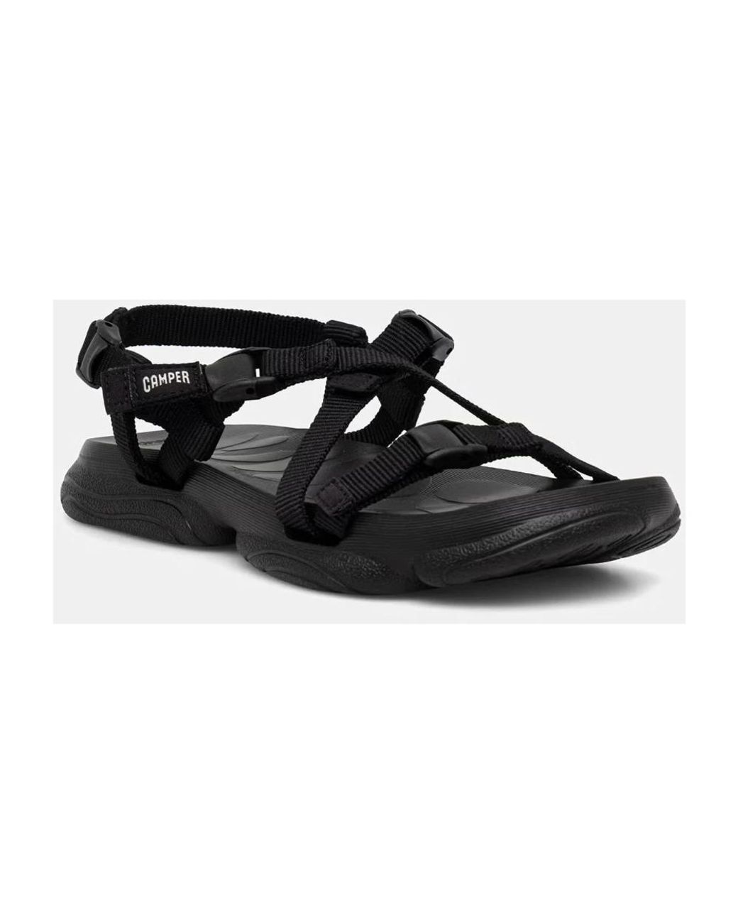 Flat Sandals di Camper in Black
