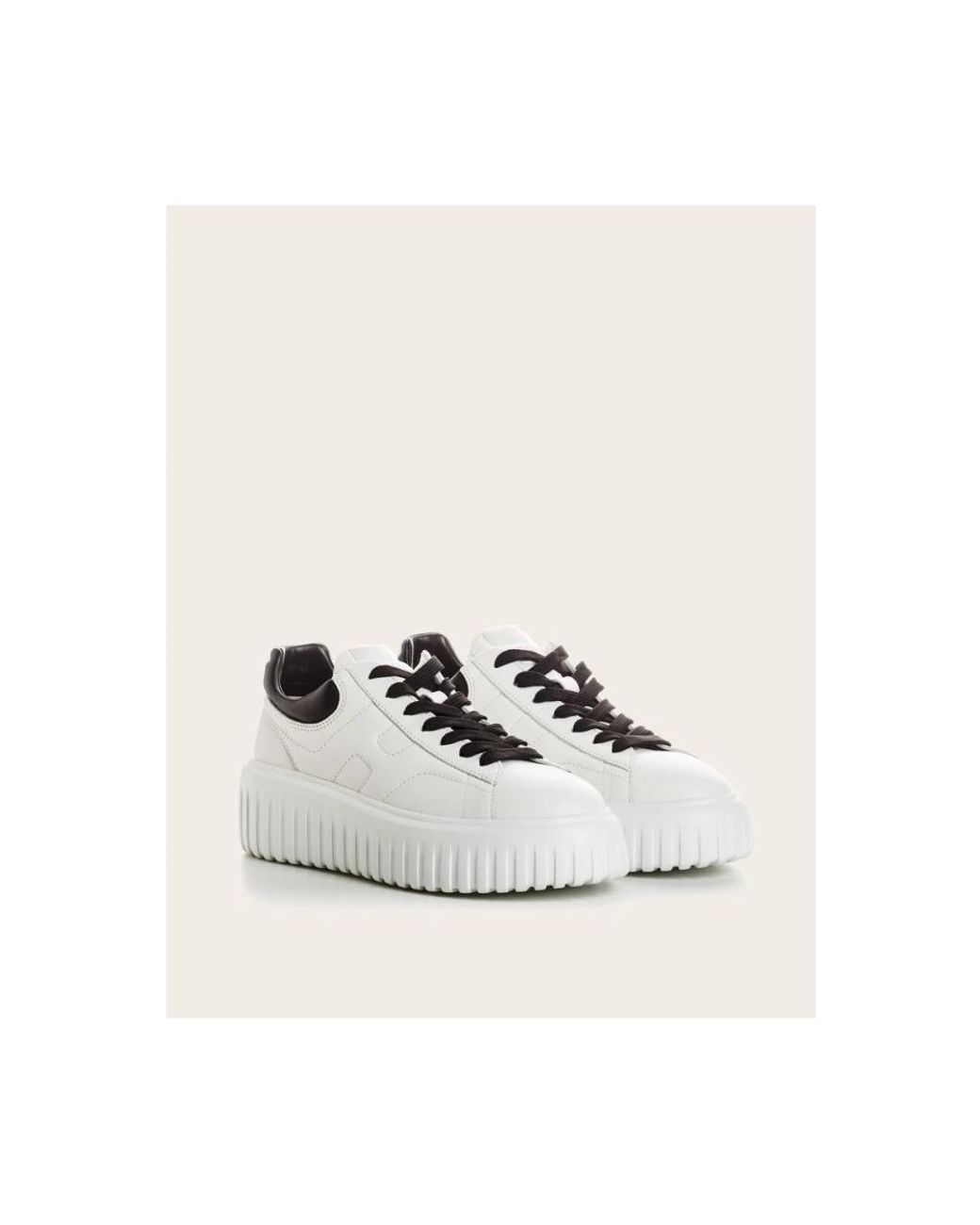Hogan White Gestreifte korb-sneaker