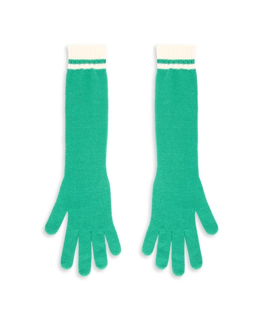 Alberta Ferretti Green Gloves