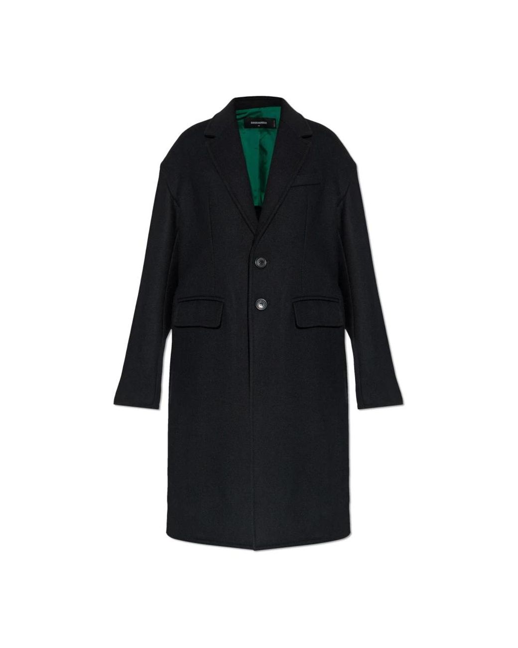 Single-Breasted Coats DSquared² en coloris Black