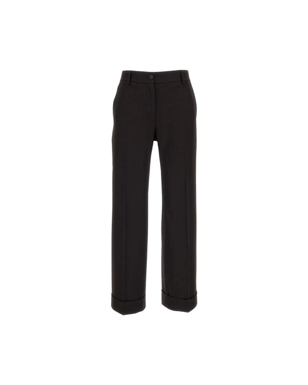 Alberto Biani Black Wide Trousers