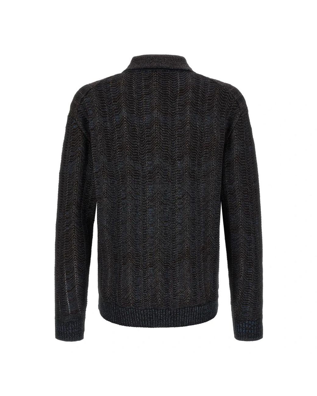 Missoni Black Round-Neck Knitwear for men
