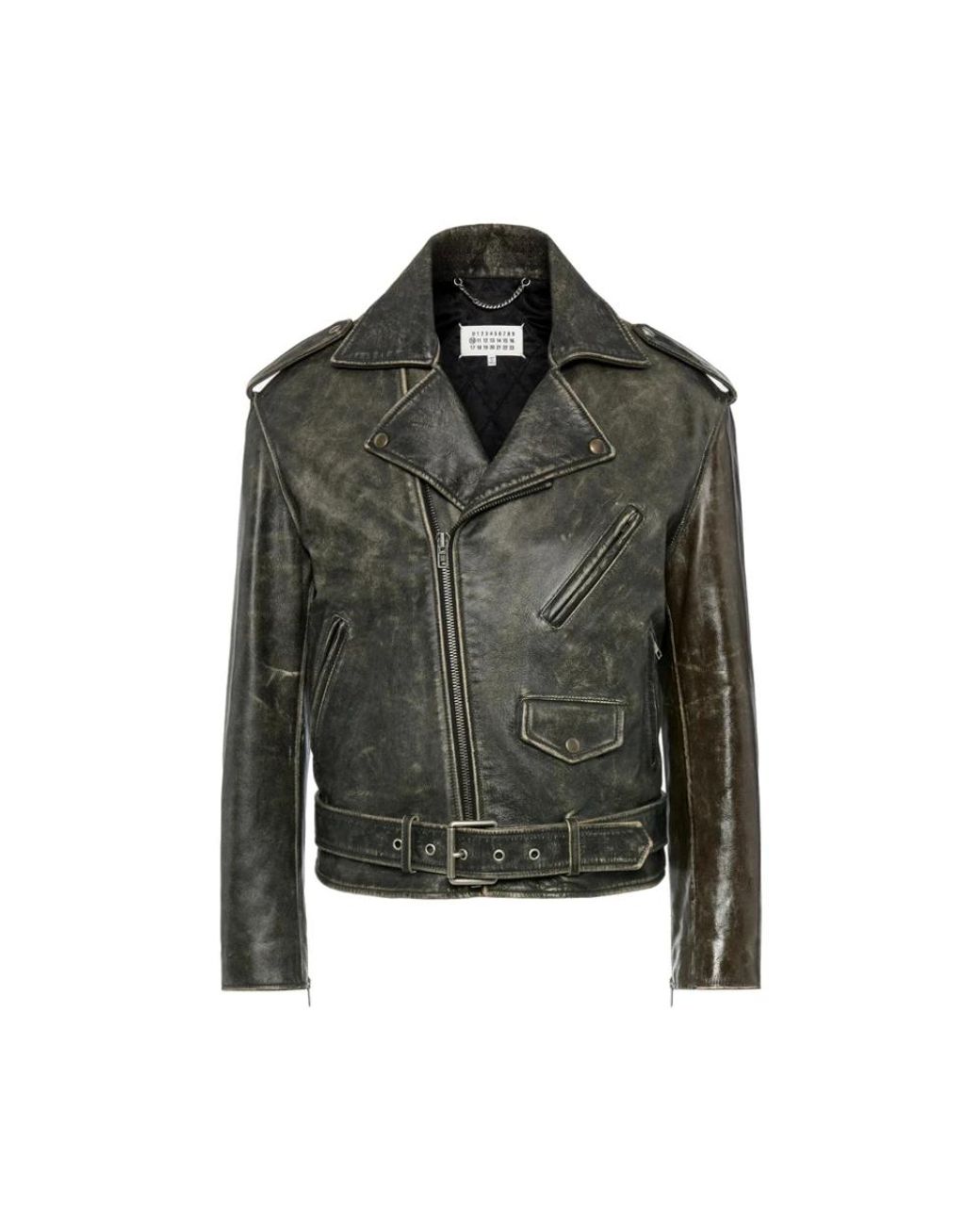 Maison Margiela Green Leather Jackets for men