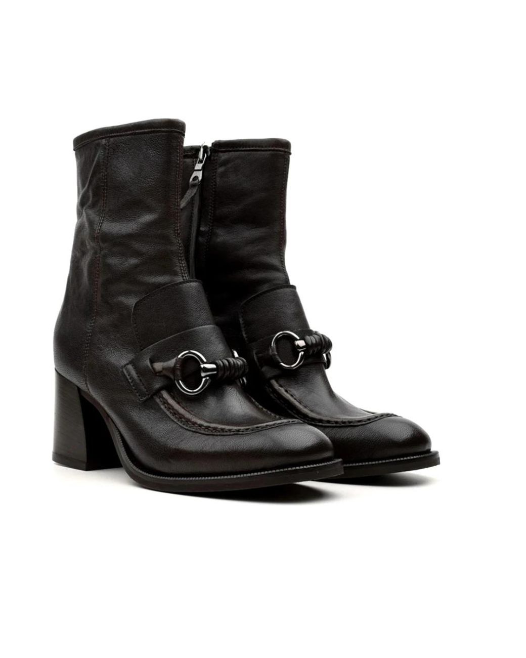 Zoe Black Heeled Boots