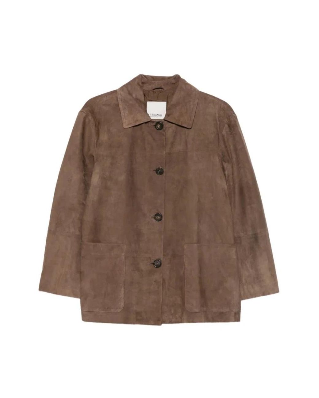 Max Mara Brown Leather Jackets