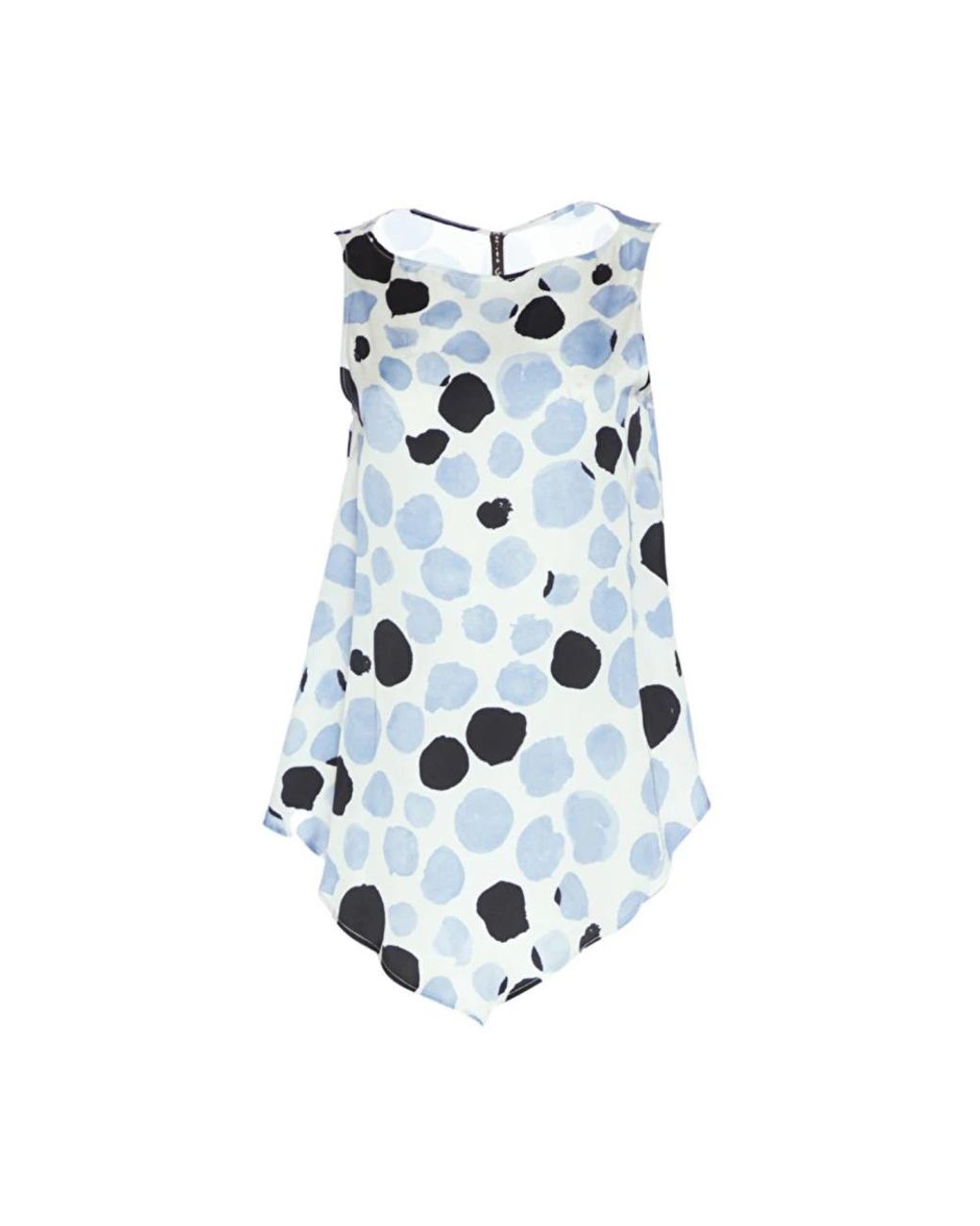 Manila Grace Blue Sleeveless Tops