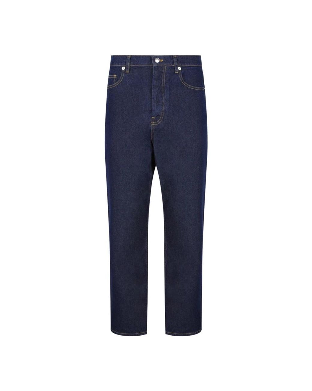 Maison Kitsuné Blue Straight Jeans for men