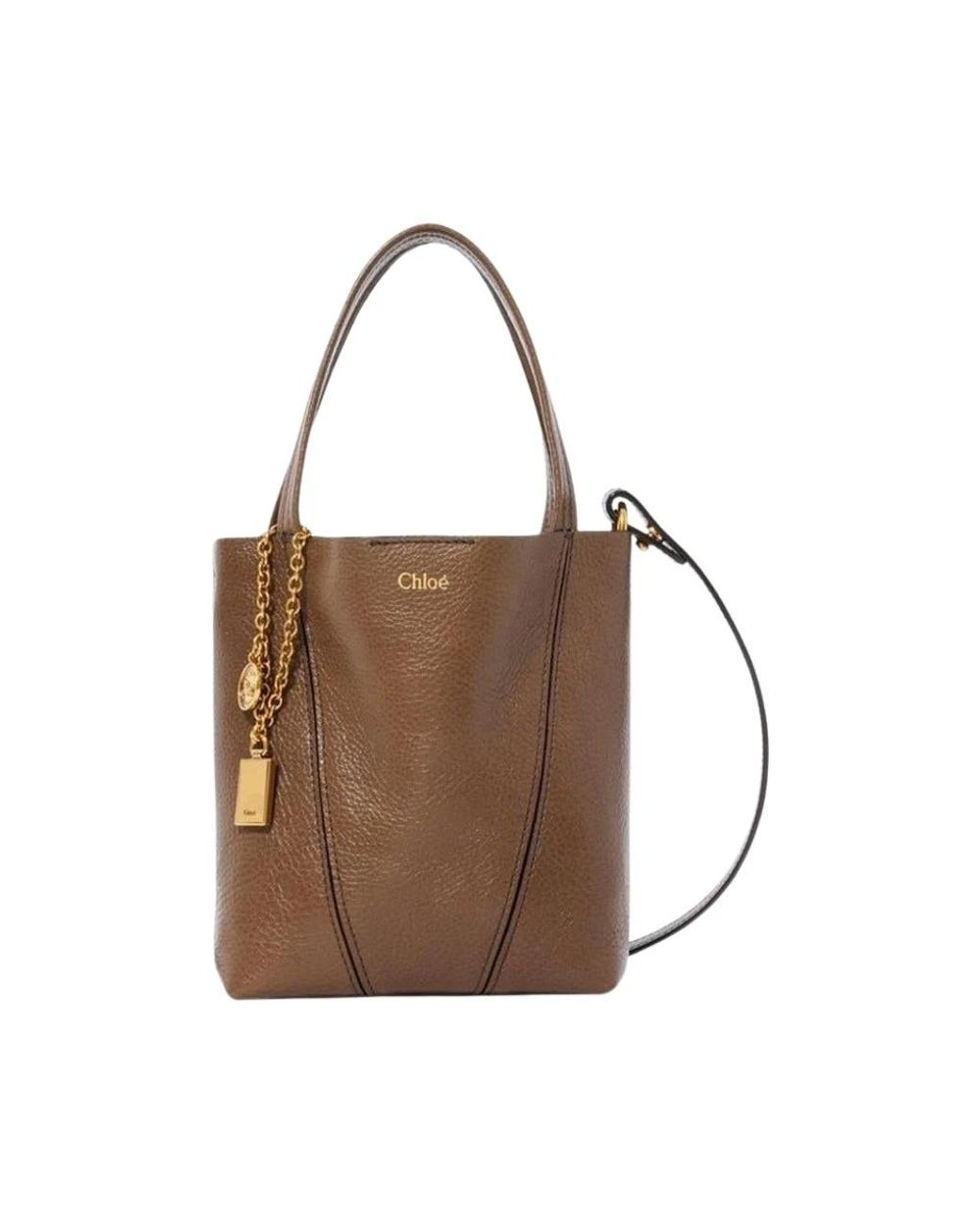 Chloé Brown Spin Small Tote