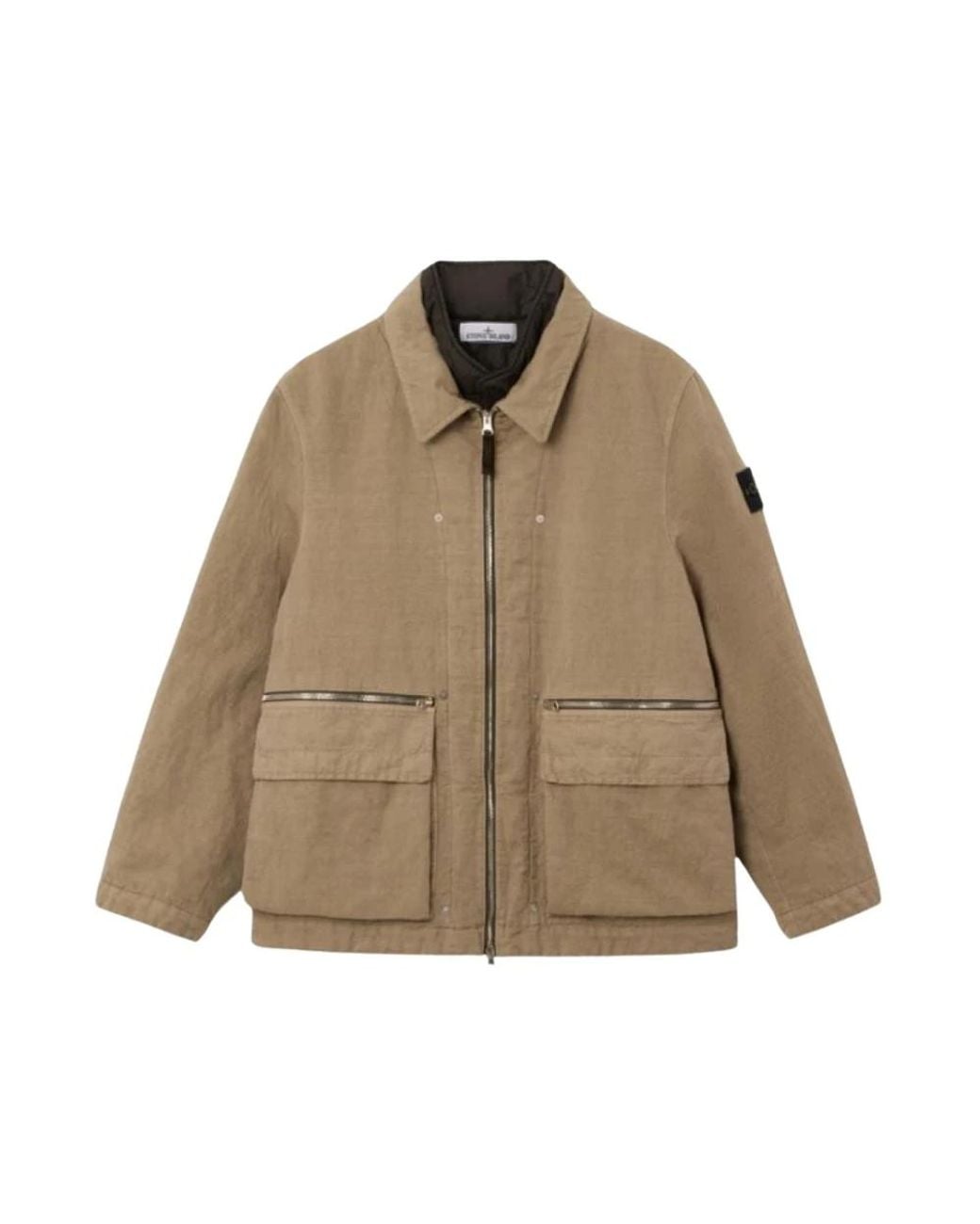 Stone Island Brown Light Jackets for men