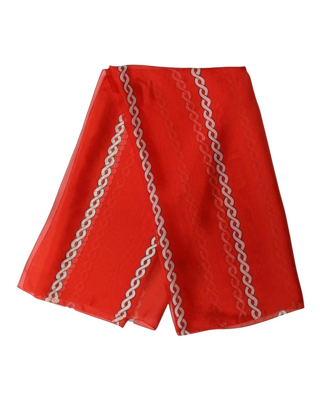 Dolce & Gabbana Red Silk Scarves