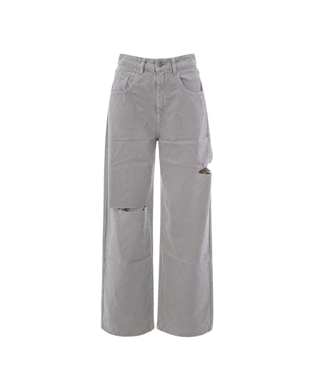 ICON DENIM Gray Wide Jeans
