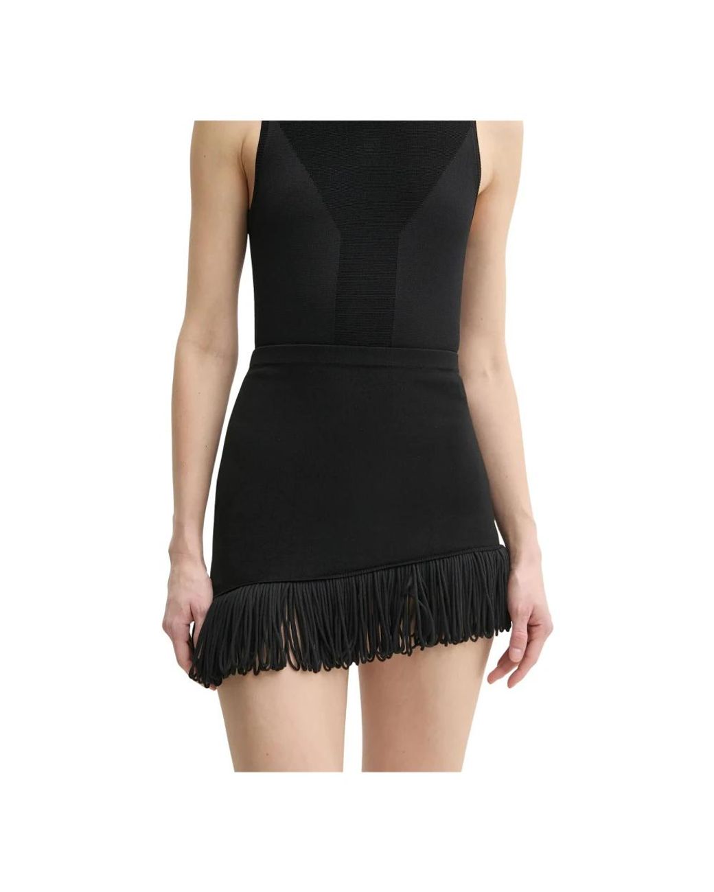 SIMONA CORSELLINI Mini Pencilrok in het Black