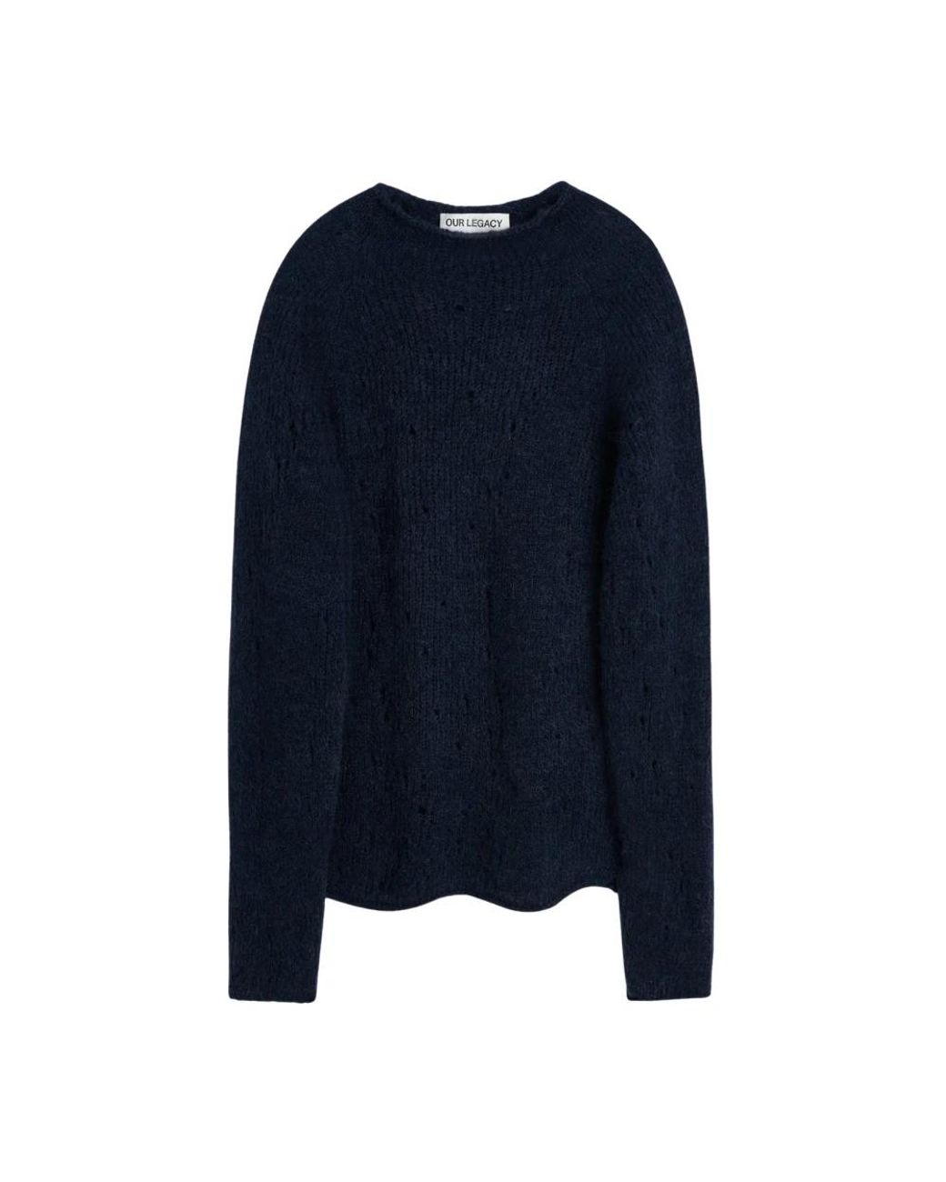 Our Legacy Blue Round-Neck Knitwear for men