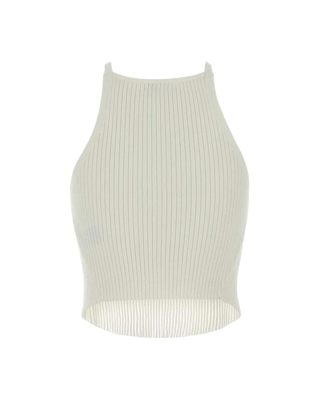 Courreges White Sleeveless Tops